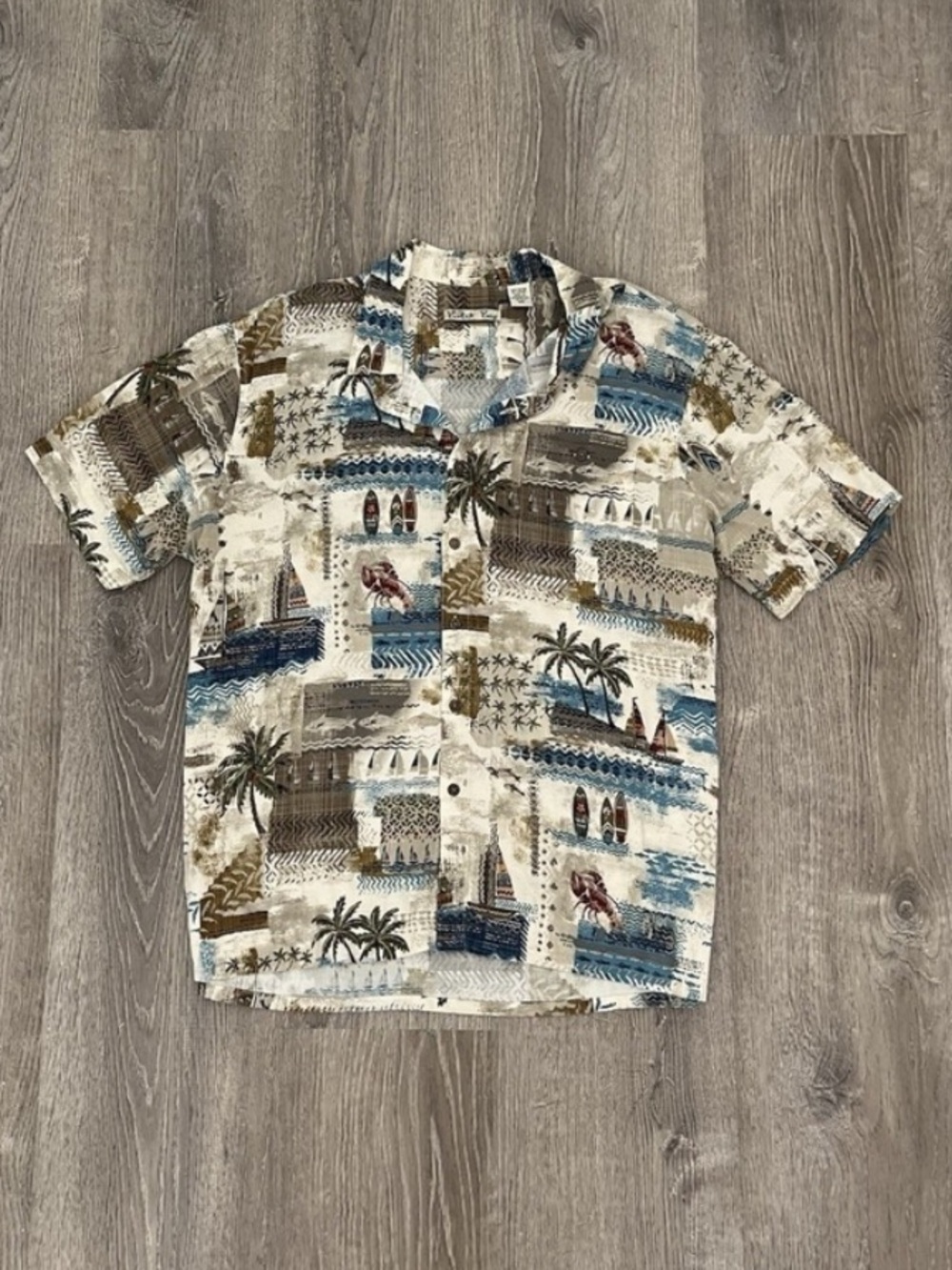 Batik Bay Men XXL Short Sleeve Hawaiian Shirt  Tropical Surf Print Summer Beach